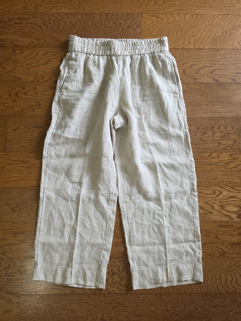 J. Crew Linen Pants Wide Leg Beige Size XS